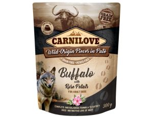Carnilove Dog Buffalo & Rose Petals - bawół i płatki róży saszetka 300g