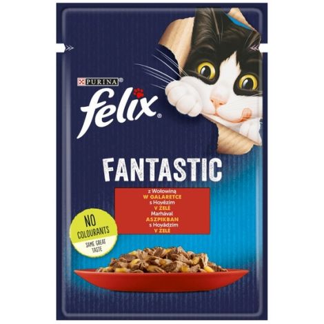 Felix Fantastic Wołowina w galaretce saszetka 85g