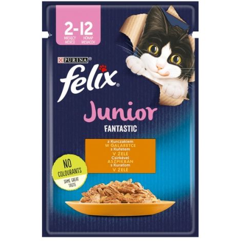 Felix Fantastic Junior Kurczak w galaretce saszetka 85g