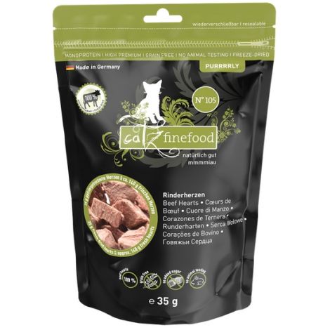 Catz Finefood Purrrrly N.105 Serca wołowe 35g