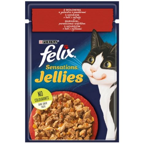 Felix Sensations Wołowina w galaretce z pomidorami saszetka 85g