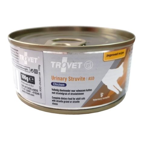 Trovet ASD Urinary Struvite dla kota kurczak puszka 100g