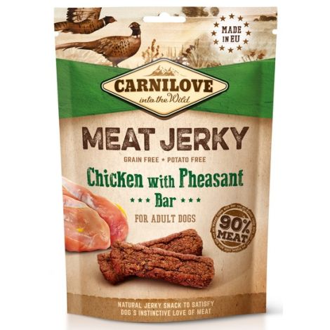 Carnilove Dog Jerky Chicken with Pheasant Bar - kurczak i bażant 100g