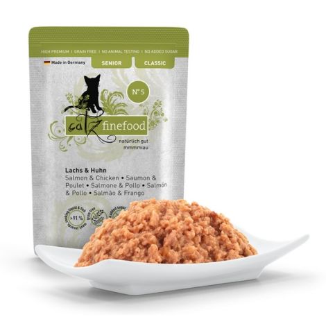 Catz Finefood Classic Senior N.05 Łosoś i kurczak saszetka 85g - 3