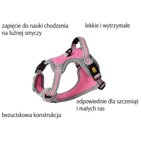 Dingo Szelki bezuciskowe Dynamic Junior XS różowe - 4