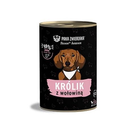 Paka Zwierzaka Seventh Heaven Rabbit & Beef puszka 400g