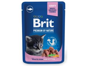 Brit Premium By Nature Cat Kitten White Fish sos saszetka 100g