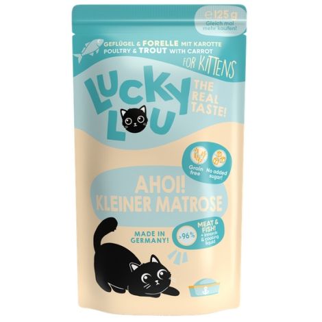 Lucky Lou Lifestage Kitten Drób i pstrąg saszetka 125g