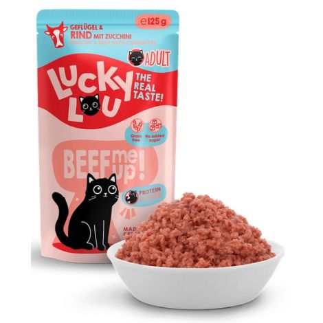 Lucky Lou Lifestage Adult Drób i wołowina saszetka 125g - 4