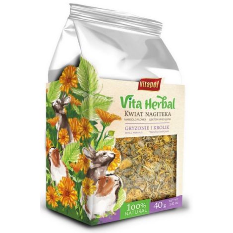 Vitapol Vita Herbal Kwiat nagietka suszony dla gryzoni i królika 40g