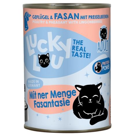 Lucky Lou Lifestage Adult Drób i bażant puszka 400g - 4