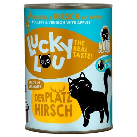 Lucky Lou Lifestage Adult Drób i jeleń puszka 400g - 4