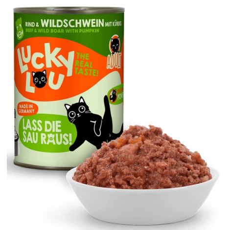 Lucky Lou Lifestage Adult Wołowina i dzik puszka 400g - 5