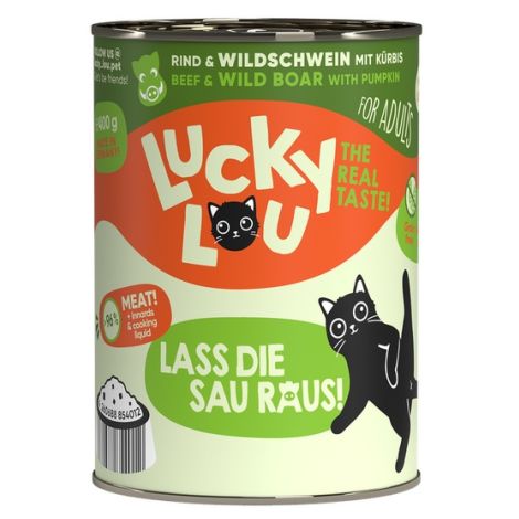 Lucky Lou Lifestage Adult Wołowina i dzik puszka 400g