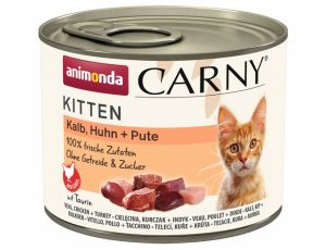 Animonda Carny Kitten Cielęcina + Kurczak + Indyk puszka 200g