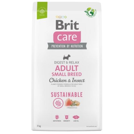 Brit Care Sustainable Adult Small Breed Chicken & Insect 7kg - 2