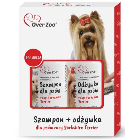 Over Zoo Szampon i odżywka  dla psów rasy Yorkshire Terier dwupak 2x250ml