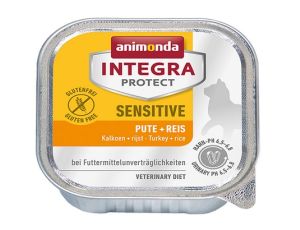 Animonda Integra Protect Sensitive dla kota - z indykiem i ryżem tacka 100g