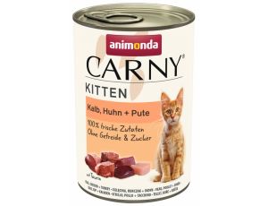 Animonda Carny Kitten Cielęcina + Kurczak + Indyk puszka 400g