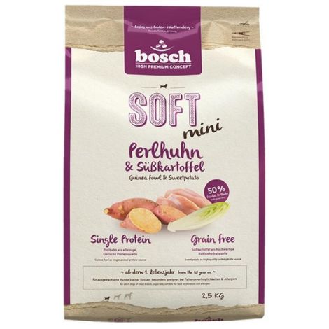 Bosch Soft Mini Perliczka & Bataty 2,5kg