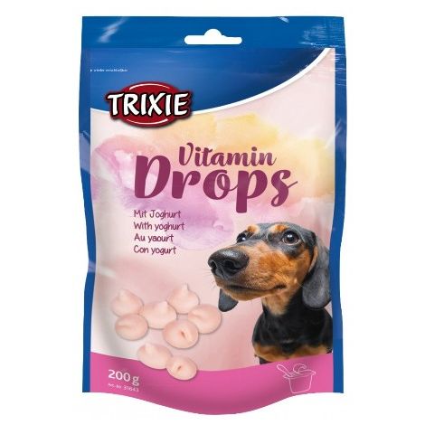 Trixie Dropsy jogurtowe z witaminami dla psa saszetka 200g [31643]