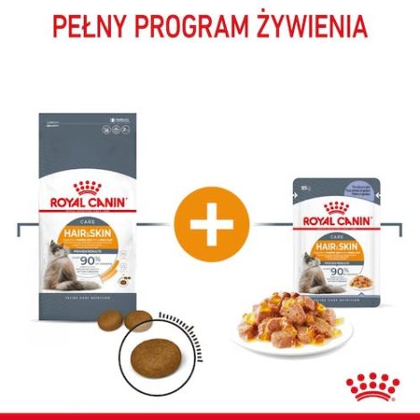 Royal Canin Hair & Skin Care karma mokra w galaretce dla kotów dorosłych, lśniąca sierść i zdrowa skóra saszetka 85g - 5