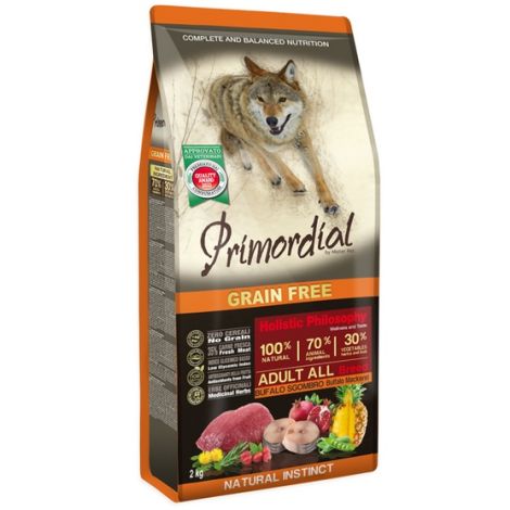 Primordial Dog Grain Free Adult Buffalo & Mackerel 2kg