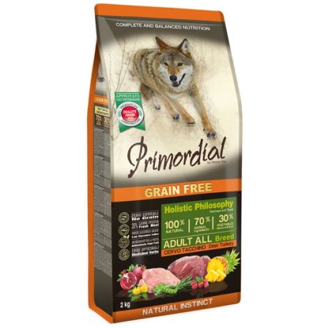 Primordial Dog Grain Free Adult Deer & Turkey 2kg