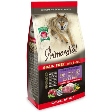 Primordial Dog Grain Free Mini Adult Sardine & Goose 2kg