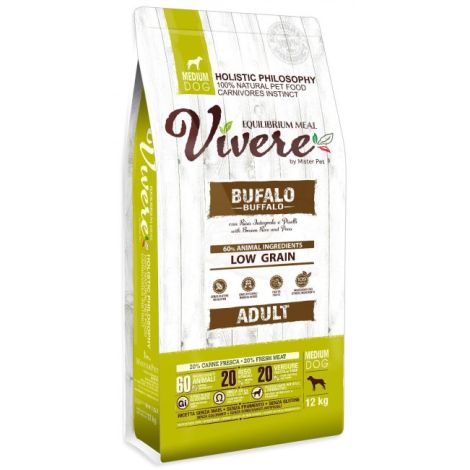 Vivere Dog Medium Adult Buffalo 3kg