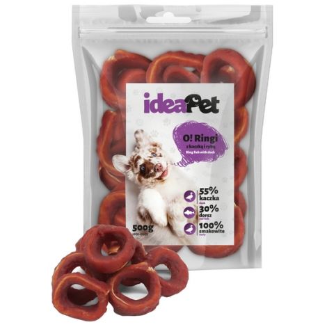 IdeaPet Ringi z kaczką i rybą 500g