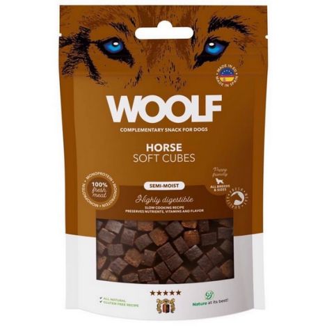 Woolf Soft Cubes Monoprotein Horse 100g - 2