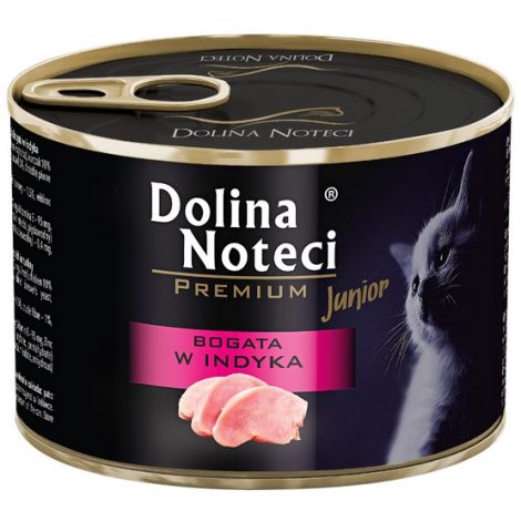 Dolina Noteci Premium Kot Junior Bogata w indyka puszka 185g