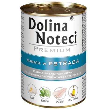 Dolina Noteci Premium Pies Pstrąg puszka 400g - 2