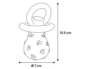 Flamingo Lateksowy Smoczek 10,5cm [517911] - 2