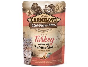 Carnilove Cat Turkey & Valerian Root - indyk i waleriana saszetka 85g