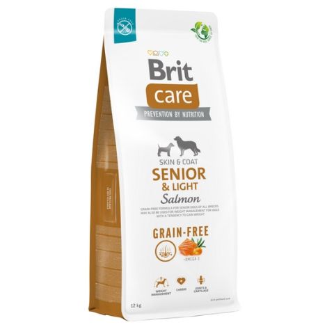 Brit Care Grain Free Senior & Light Salmon 12kg