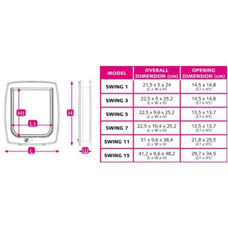 Ferplast Swing 7 Drzwiczki brązowe [72104012] - 8