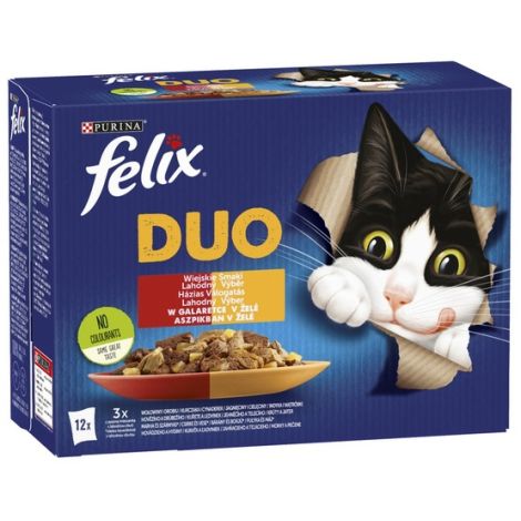 Felix Fantastic Duo Wiejskie Smaki galaretka saszetki 12x85g