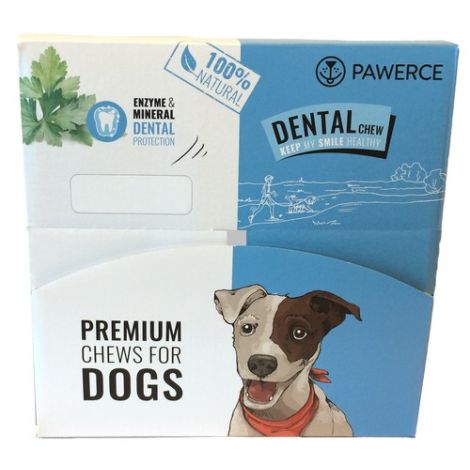 Pawerce Dental Bar Medium Breeds display 24x60g