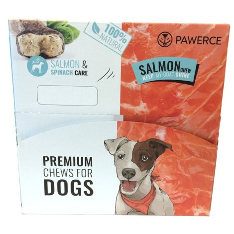 Pawerce Salmon Bone Large Breeds display 12x115g