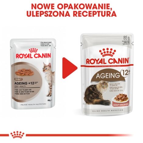 Royal Canin Ageing +12 karma mokra w sosie dla kotów dojrzałych saszetka 85g - 3