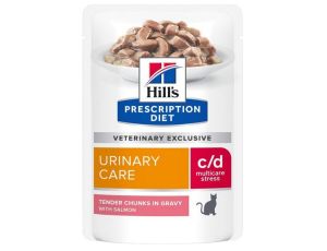 Hill's Prescription Diet c/d Feline Urinary Stress z łososiem saszetka 85g