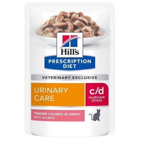 Hill's Prescription Diet c/d Feline Urinary Stress z łososiem saszetka 85g