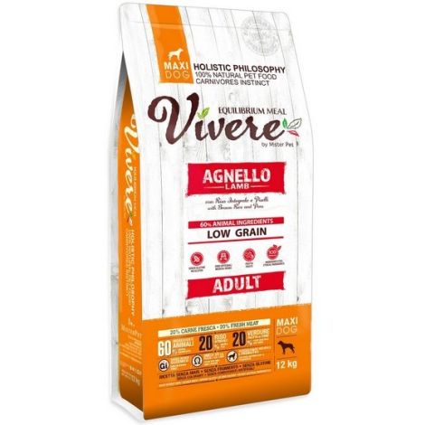 Vivere Dog Maxi Adult Lamb 12kg