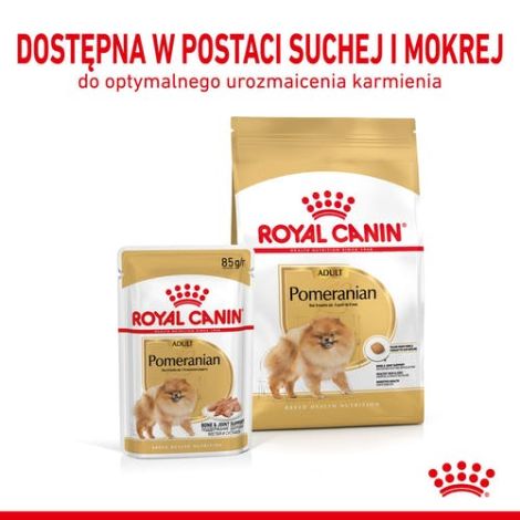 Royal Canin Pomeranian Adult karma mokra dla psów dorosłych rasy szpic miniaturowy, pasztet saszetka 85g - 4