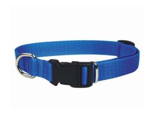 CHABA Obroża taśma regulowana 10mm x 30cm niebieska
