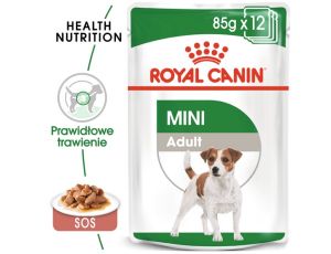 Royal Canin Mini Adult karma mokra w sosie dla psów dorosłych, ras małych saszetka 85g