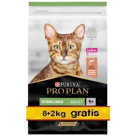 Purina Pro Plan Cat Adult Sterilised Vital Functions Łosoś 10kg (8+2kg gratis)