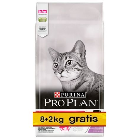 Purina Pro Plan Cat Adult Delicate Digestion z indykiem 10kg (8+2kg) - 2